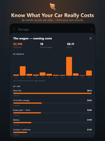 Car Maintenance Tracker: Log iPad screenshot