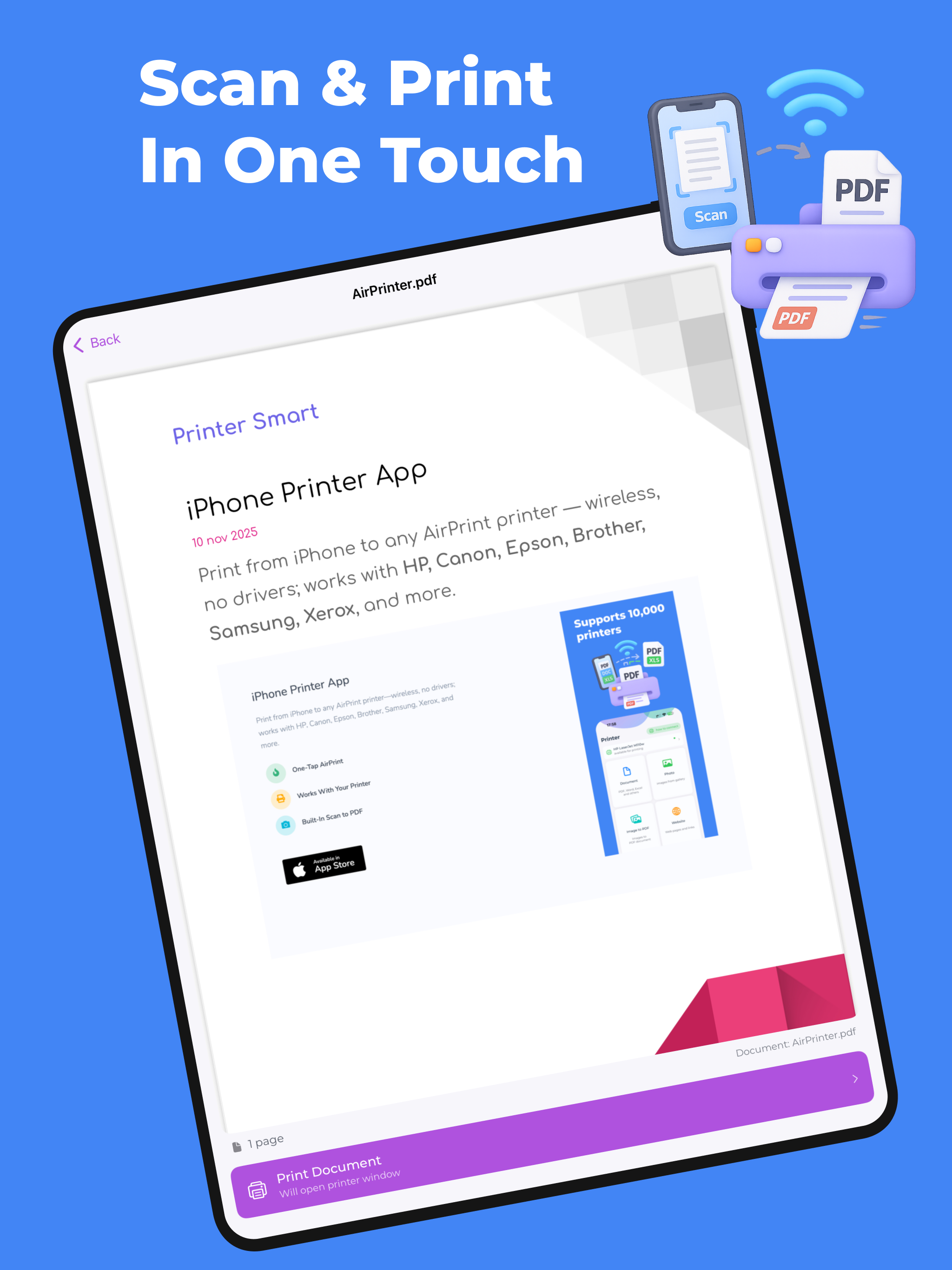 AirPrinterSmart - print app