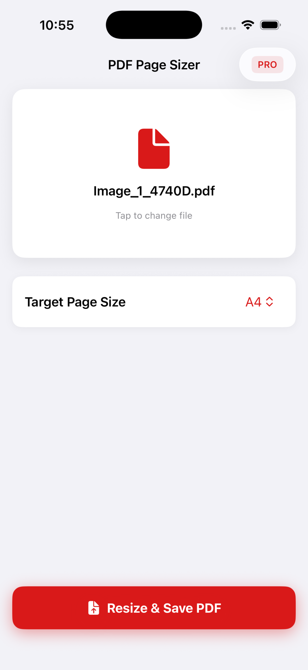 Resize PDF - PDF Page Sizer screenshot 2