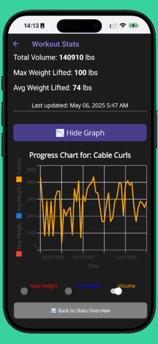 eFitLog Gym Workout Log Screenshot 8 of 10