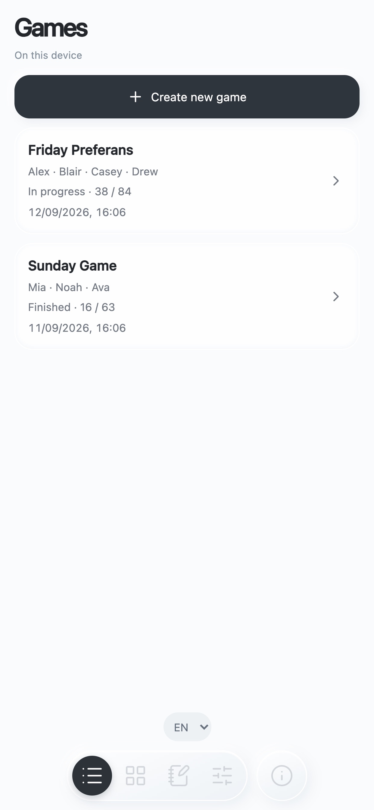 Screenshot 1 of Poolday: Preferans Score