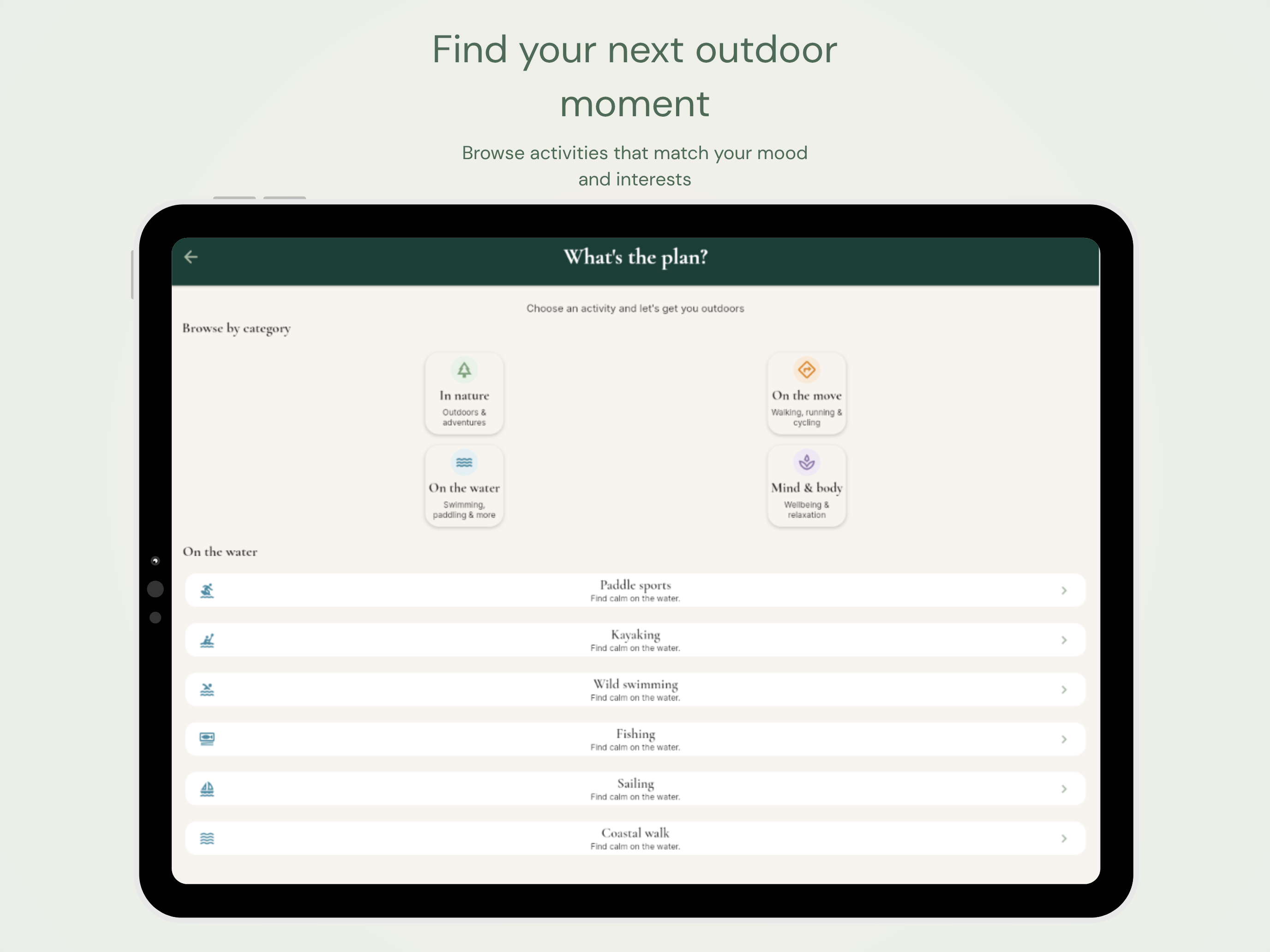 Tarn Outdoor Wellbeing