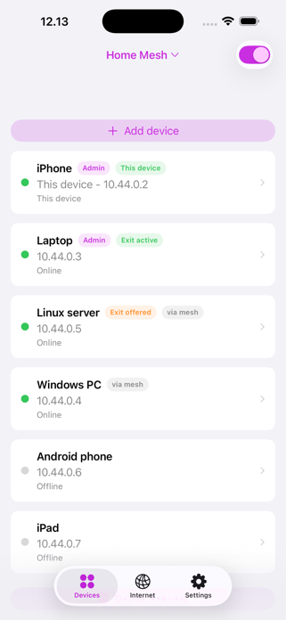 Nostr VPN Screenshot 1 of 3