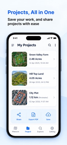 Map Measure : Field Area Calc iPhone screenshot 5