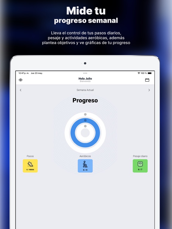 JulioValeroV App iPad screenshot 4 - Health & Fitness app