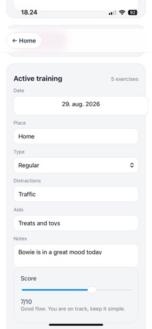 Hundetræning - Plan & Log Screenshot 4 of 9