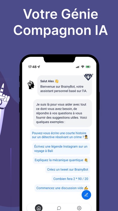 Screenshot #2 pour Chatbot - BrainyBot AI chat