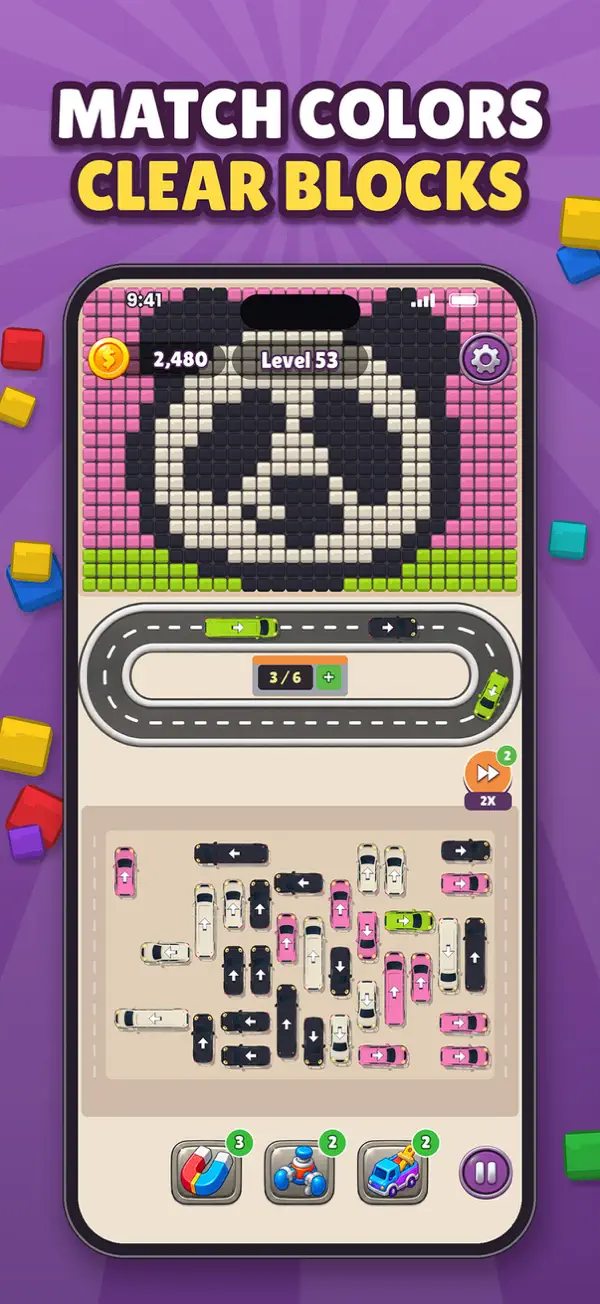 Block Puzzle Car Jam 游戏截图
