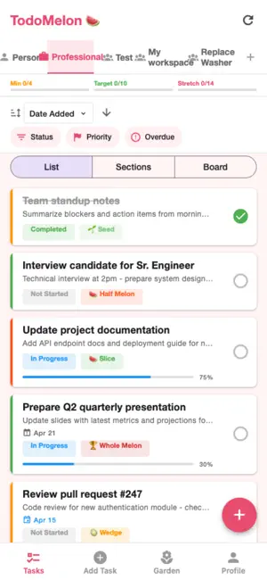 ToDoMelon screenshot 1