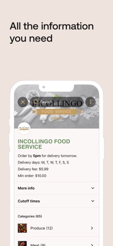 Incollingo Food Service screenshot