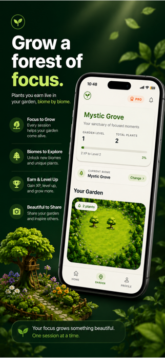 Focus Garden: Pomodoro Timer Screenshot 3 of 6