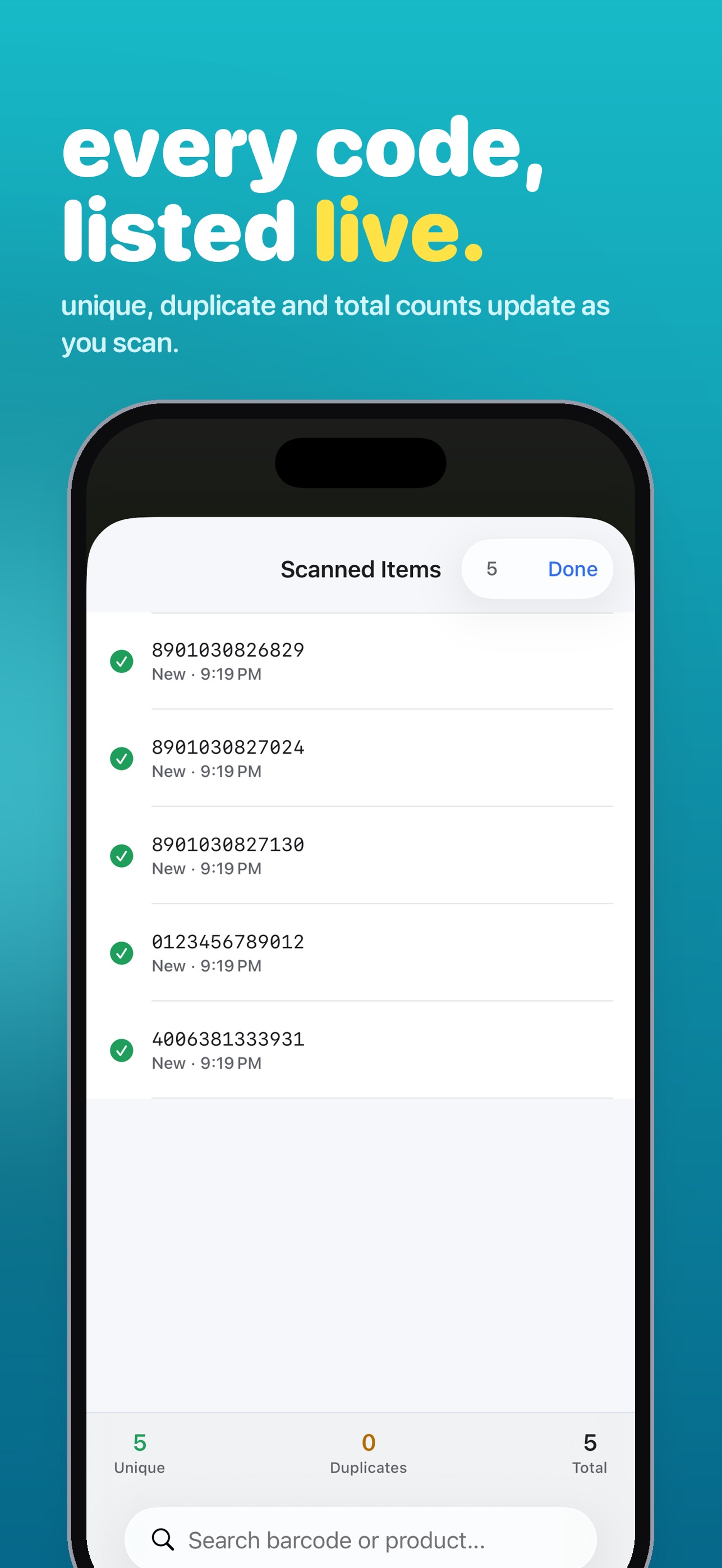 Screenshot 5 of MultiScanner : Barcode & QR