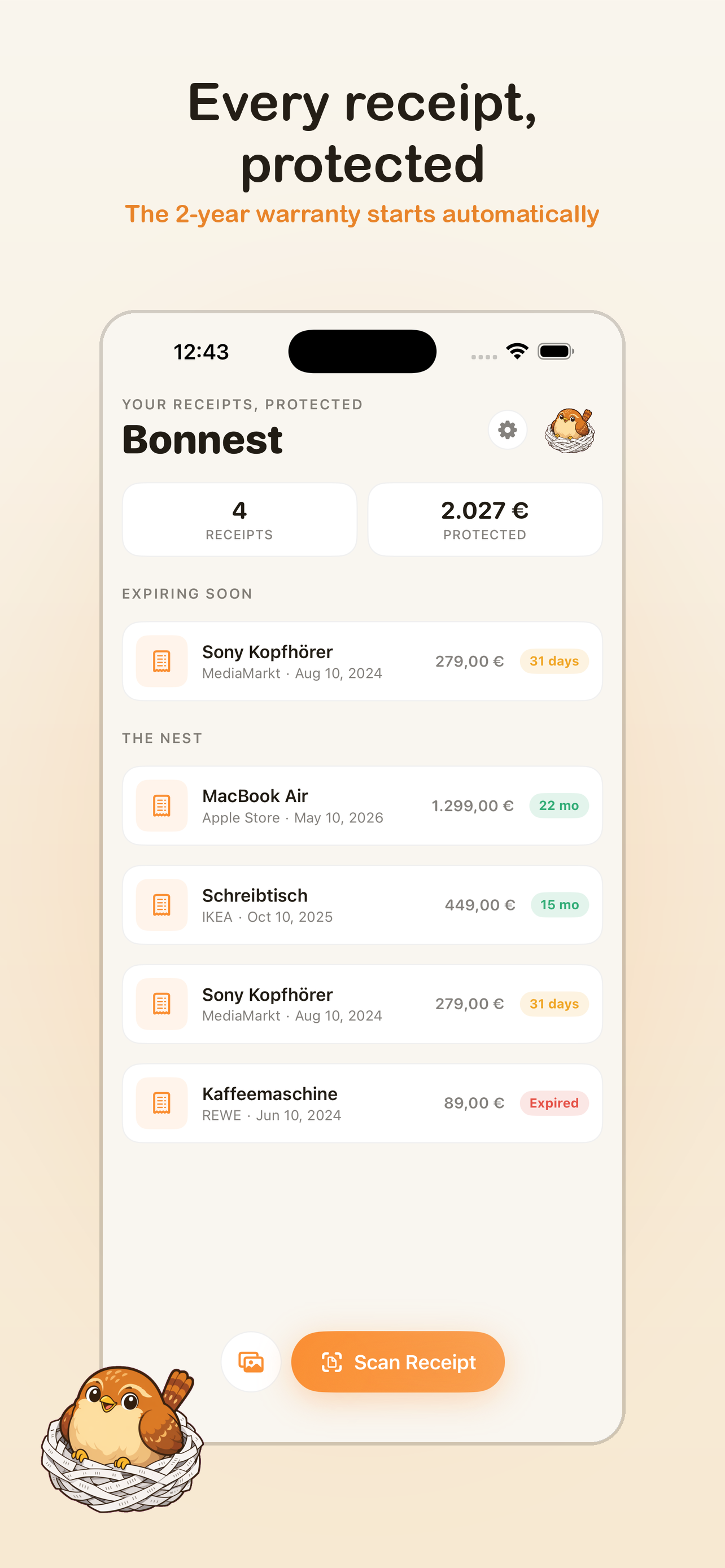 Bonnest: Warranty Keeper screenshot 2