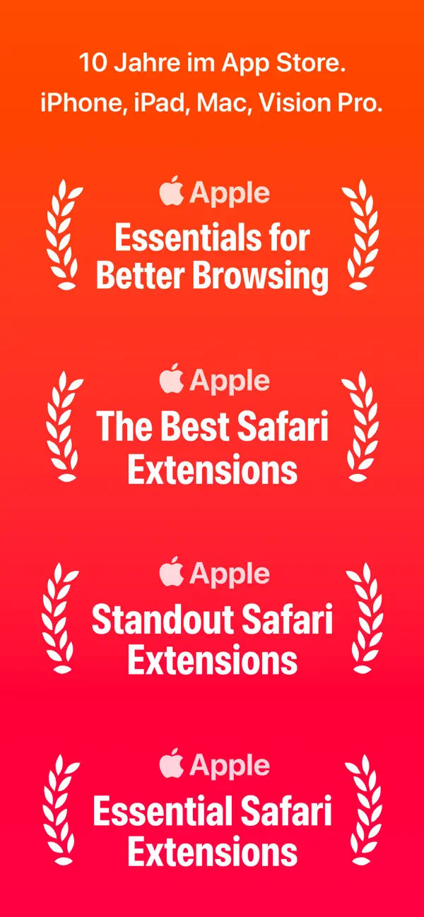 Adblock Pro für Safari-Browser iPhone App Screenshot 1 – Dienstprogramme