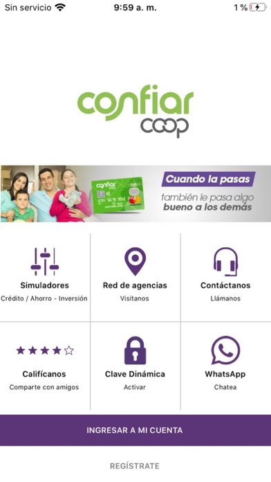 Confiar Móvil Screenshot