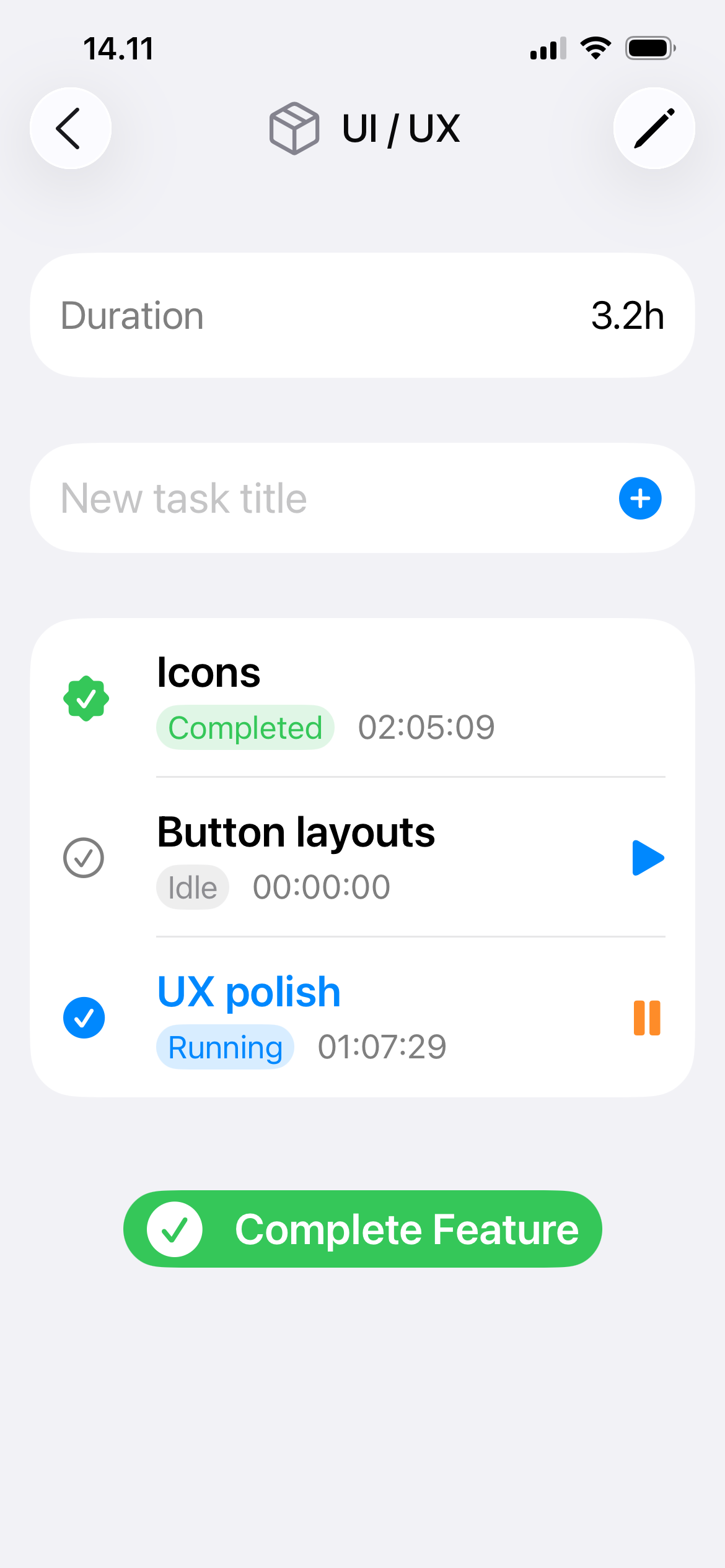 dAb Task Manager