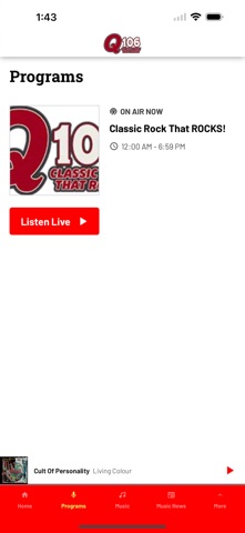 Q106.1 (WQTL FM) iPhone screenshot