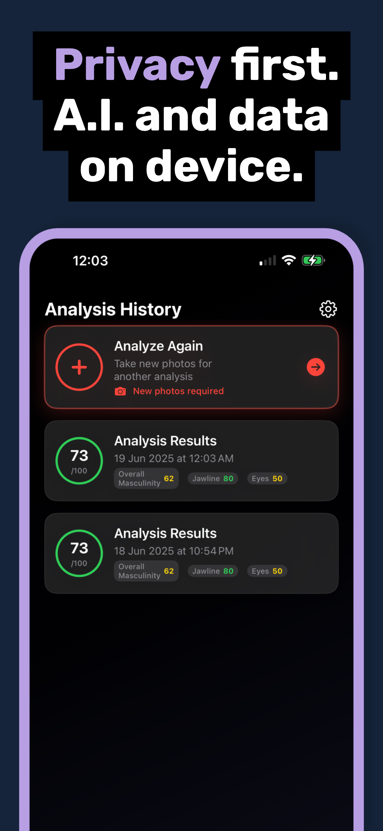 LooksMax AI Private Face Rater