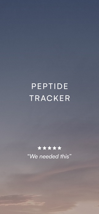 Peptide Tracker Log & Reminder Screenshot 1 of 6