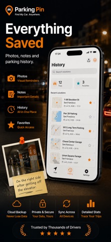 Parking Pin - Find My Car iPhone screenshot