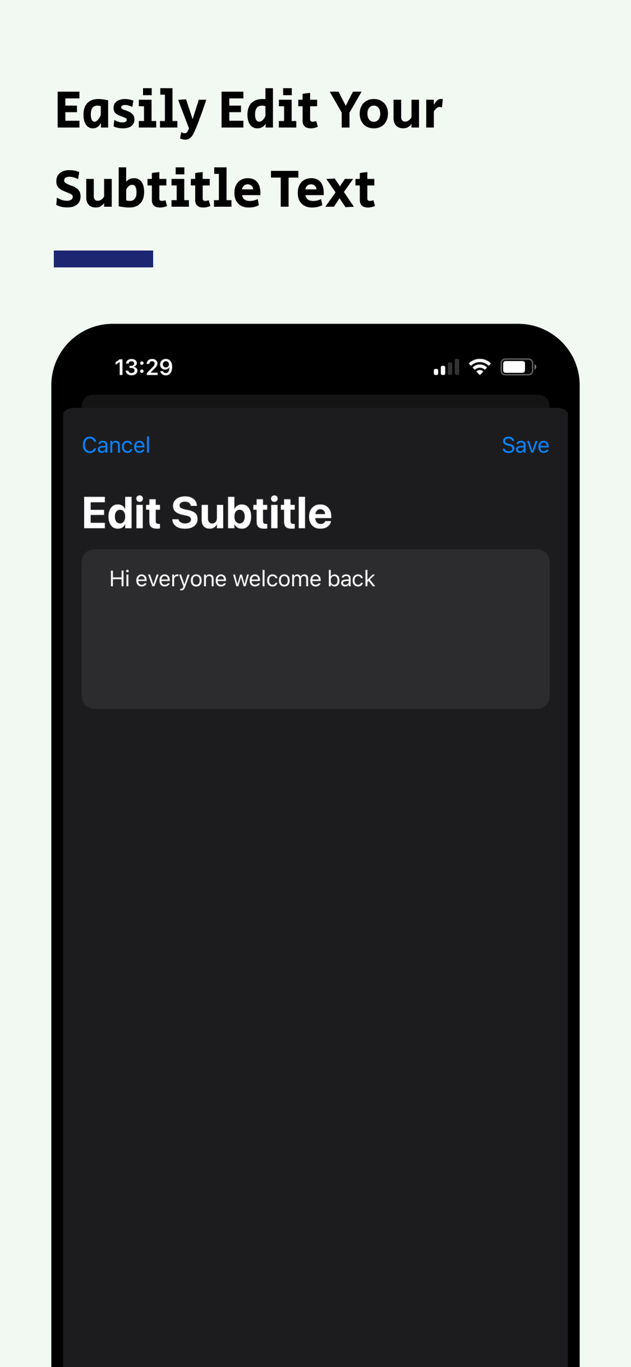Captions: video subtitles