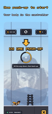 Captain Push-Up: Plank Game iPhone screenshot