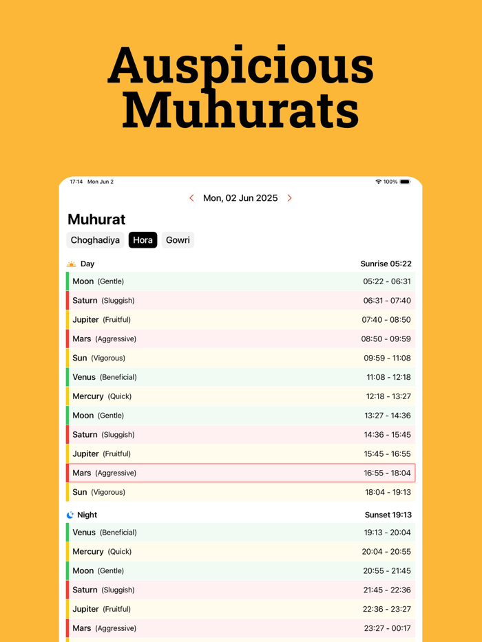 Hindu Calendar Panchang