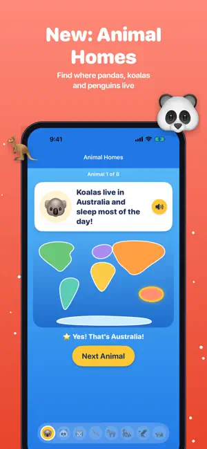 Continents & Oceans Kids screenshot 2