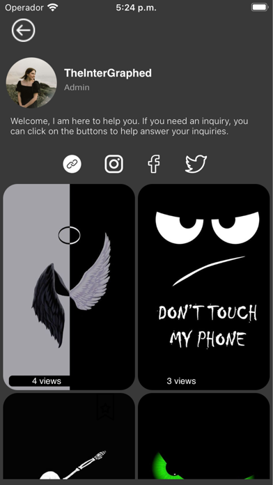 Silly Smiles & Dark Wallpapers Screenshot