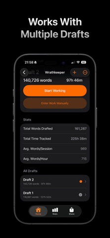 Fiction Tracker: Leech Writing screenshot