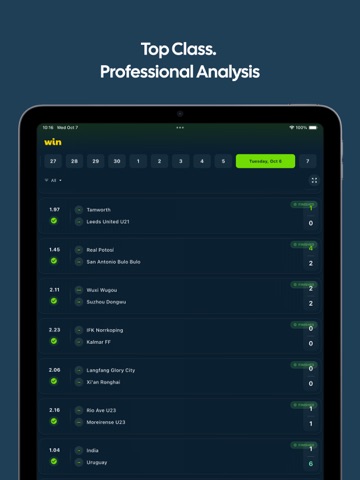 Win 1x2 Betting tips iPad screenshot 1