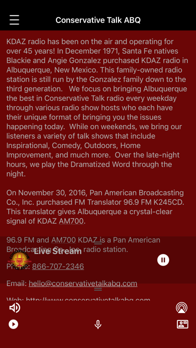 Screenshot 3 of Conservative Talk ABQ - KDAZ App