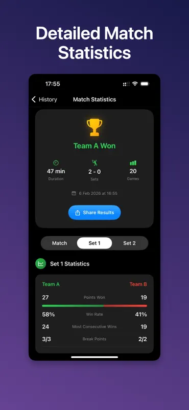 Padel Score Tracker - PadelPro screenshot 4 of 6