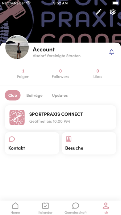 Sportpraxis connect iPhone screenshot