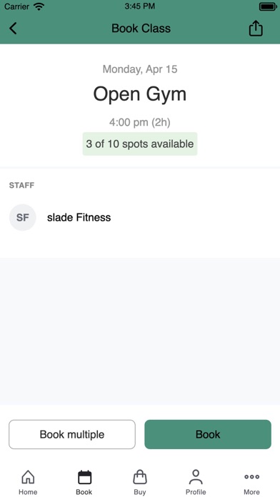 Slade Fitness Screenshot