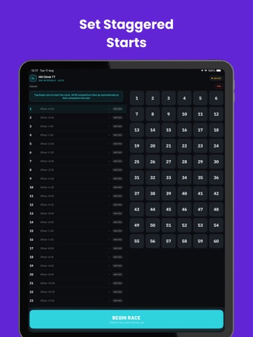 Race Timer for Sports Timing iPad screenshot