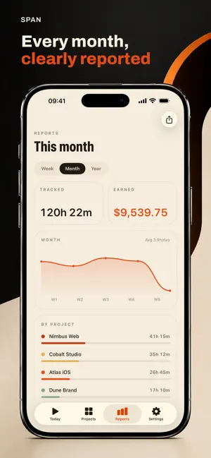 Span: Time Tracker & Timesheet screenshot 4