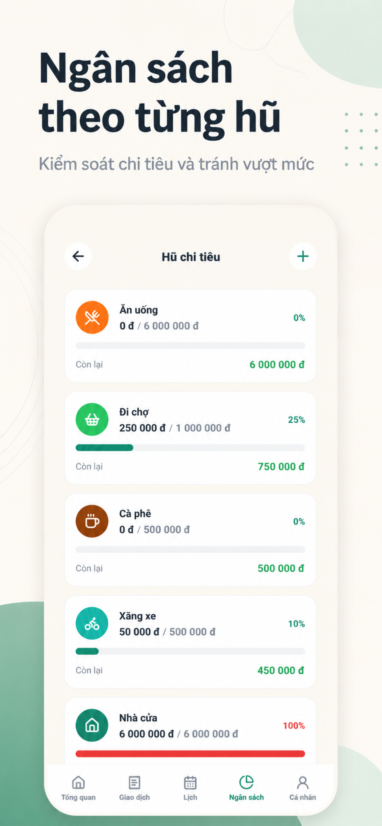 Sổ Thu Chi - Hũ Chi Tiêu screenshot 3