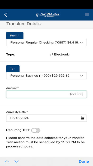 First State Bank of Swanville Screenshot