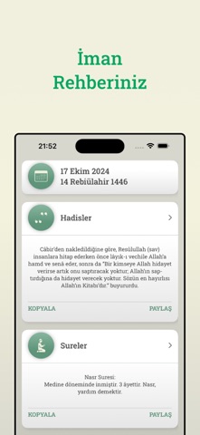Cuma Mesaj & Namaz Vakitleri iPhone screenshot