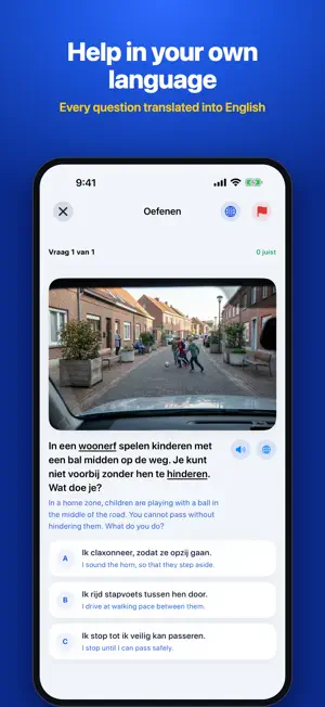 Belgian Driving Theory Test B screenshot 2