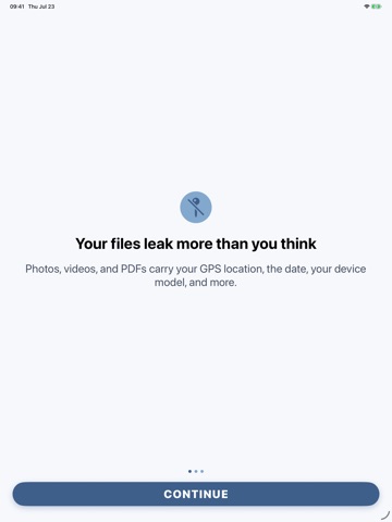 Metadata Cleaner: Photo & PDF iPad screenshot
