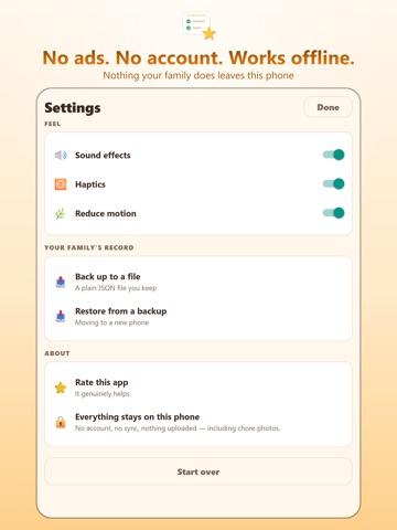 Chore Chart: Kids & Allowance iPad screenshot