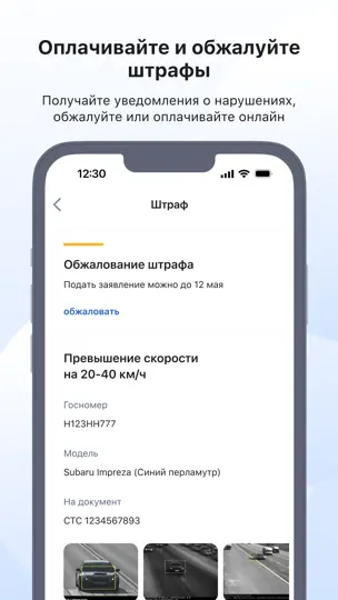 Скриншот Госуслуги Авто на iPhone 4