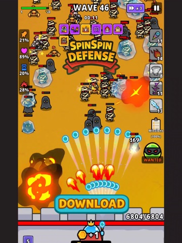 Spin Spin Defense iPad screenshot
