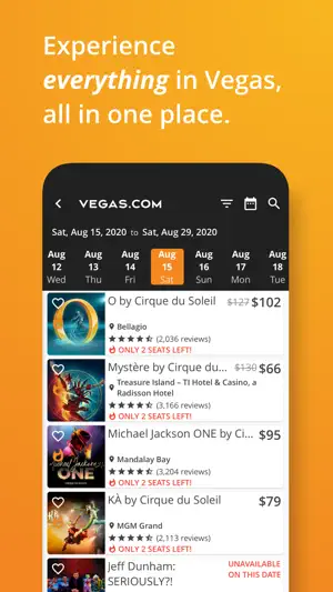 Vegas.com screenshot 2