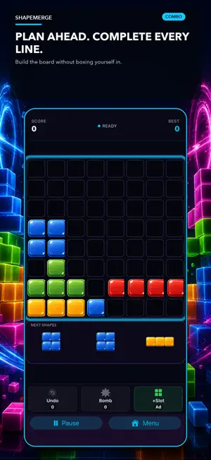 ShapeMerge - Puzzle screenshot 2