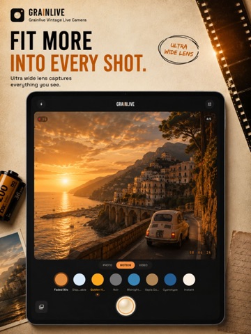 Grainlive: Vintage Live Camera iPad screenshot