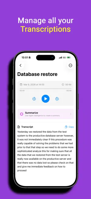AudioQuill – Voice to Text screenshot 3
