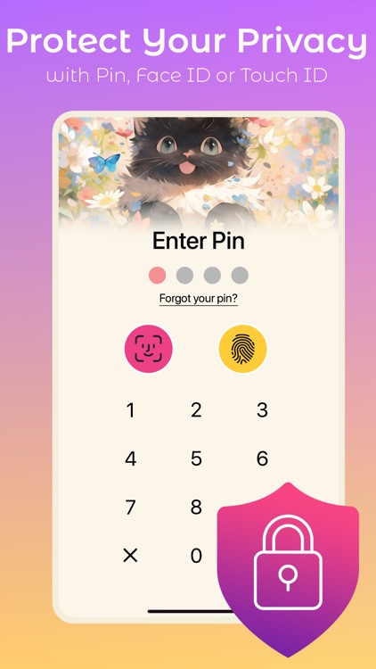 Girl Private Diary With Lock screenshot-4